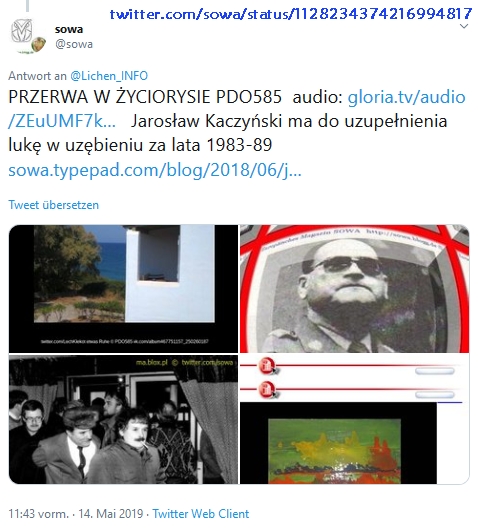 Screenshot_2019-07-09 sowa auf Twitter „ Lichen_INFO PRZERWA W ŻYCIORYSIE PDO585 audio https t co 4qVEjdLrJi Jarosław Kaczy[...]